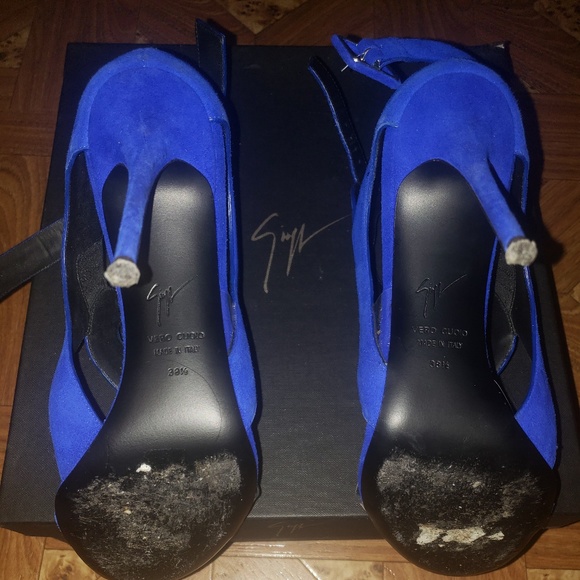 Giuseppe Zanotti Suede Francia Sandal - Picture 3 of 7